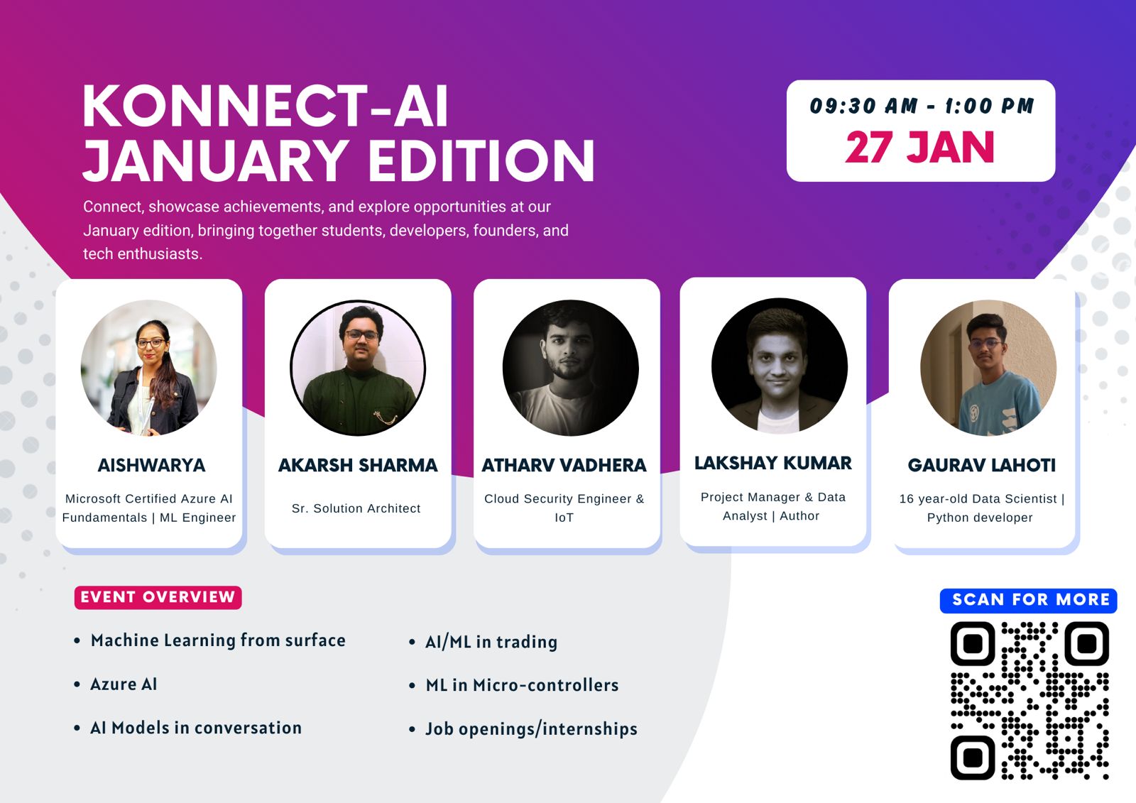 Konnect-AI January Edition meetup hosted by Lakshay Kumar & Gaurav Lahoti